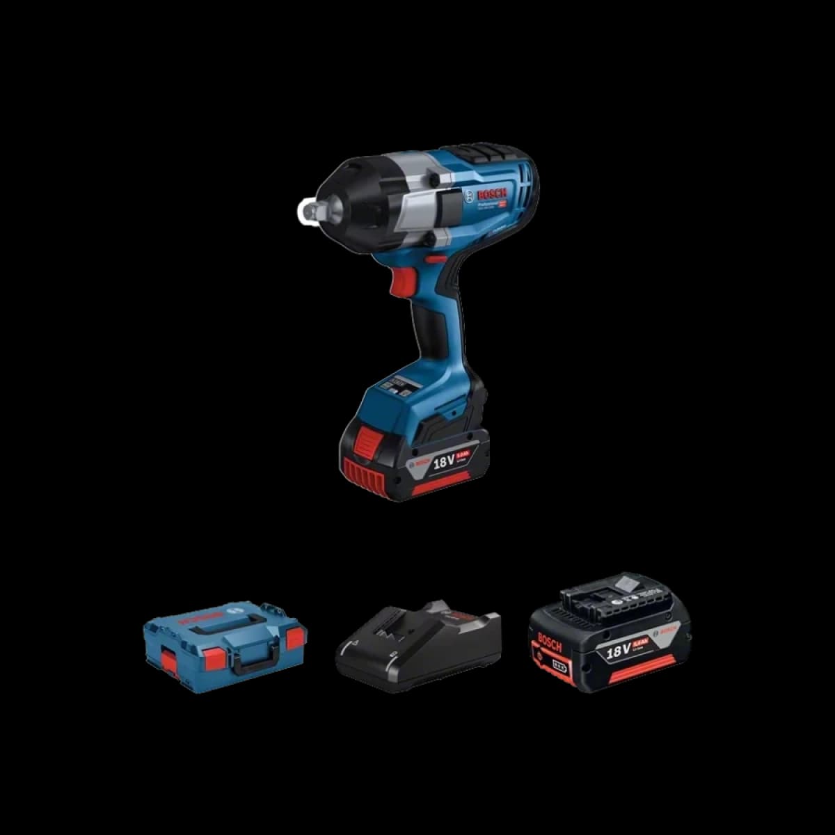 BOSCH AKU UDARNI ODVRTAČ GDS 18V-1000 2x5.0 Ah
