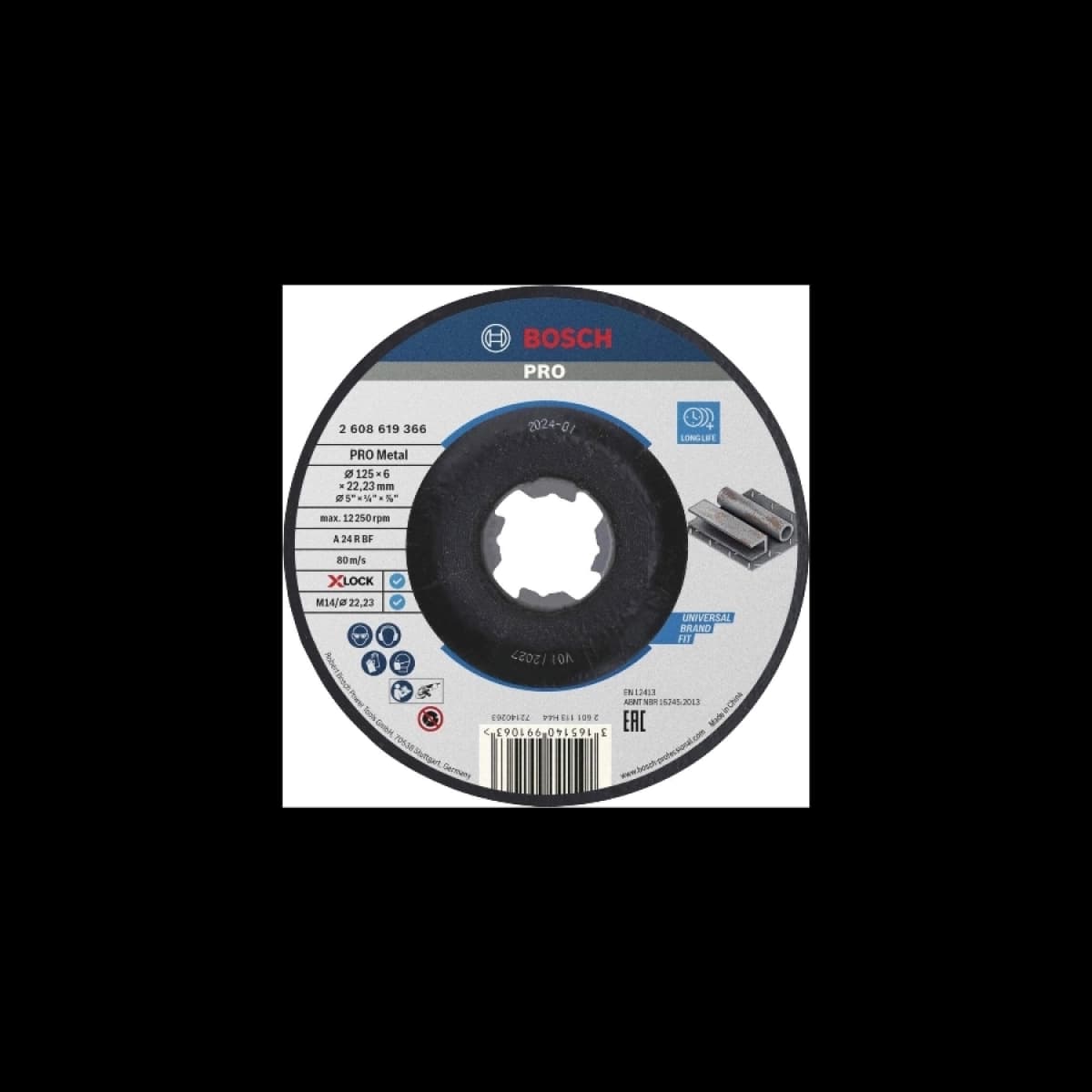 BOSCH X-LOCK BR PL ST 125X6