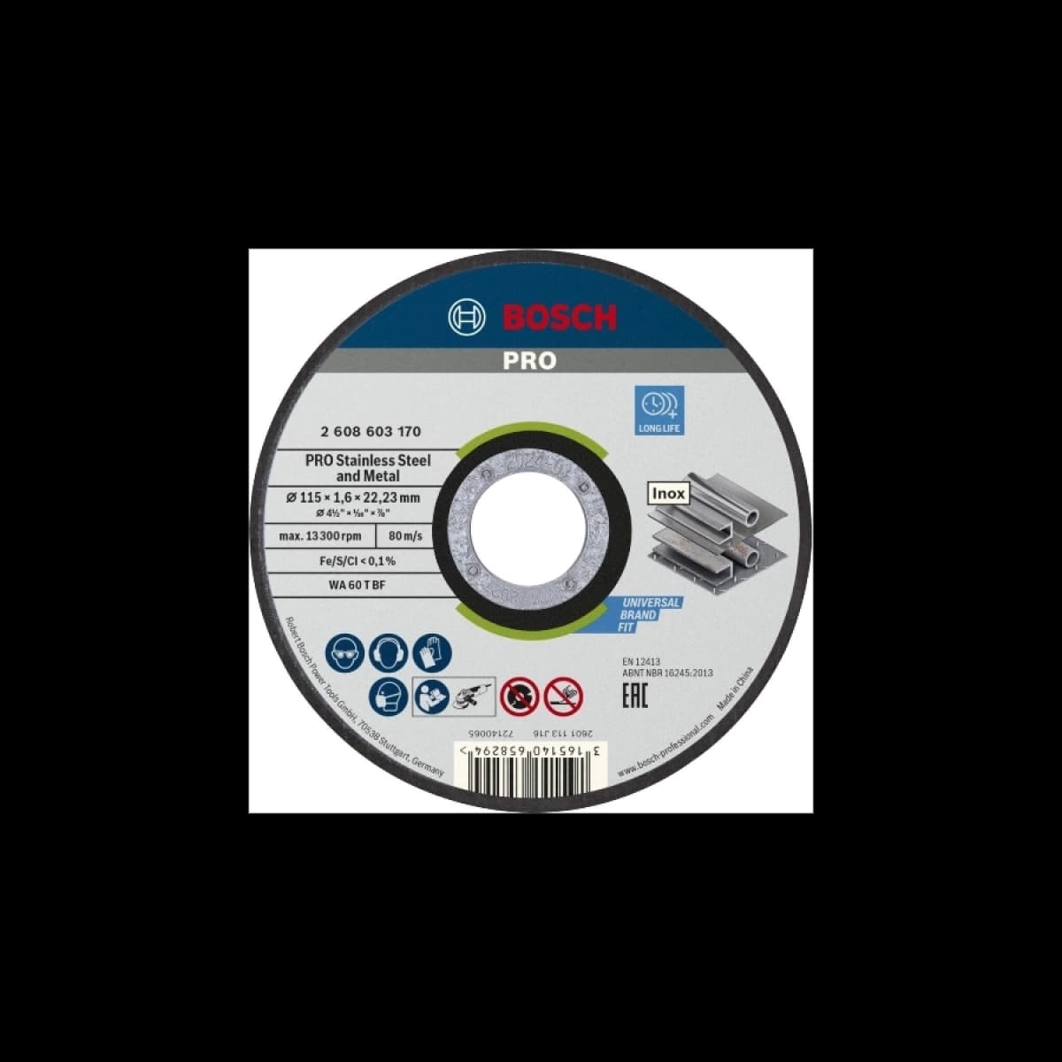 BOSCH REZ.PL. INOX 115x1,6X22 RAPID