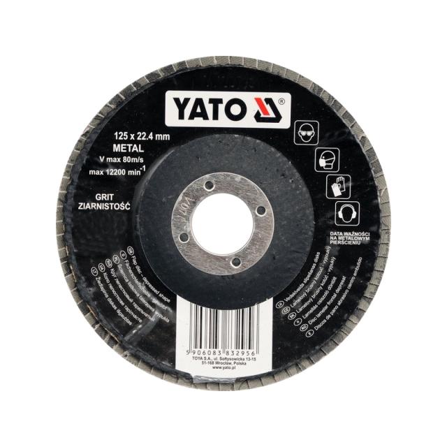 YATO LAMELNI BRUSNI DISK 125X22,40 Granulacija 40