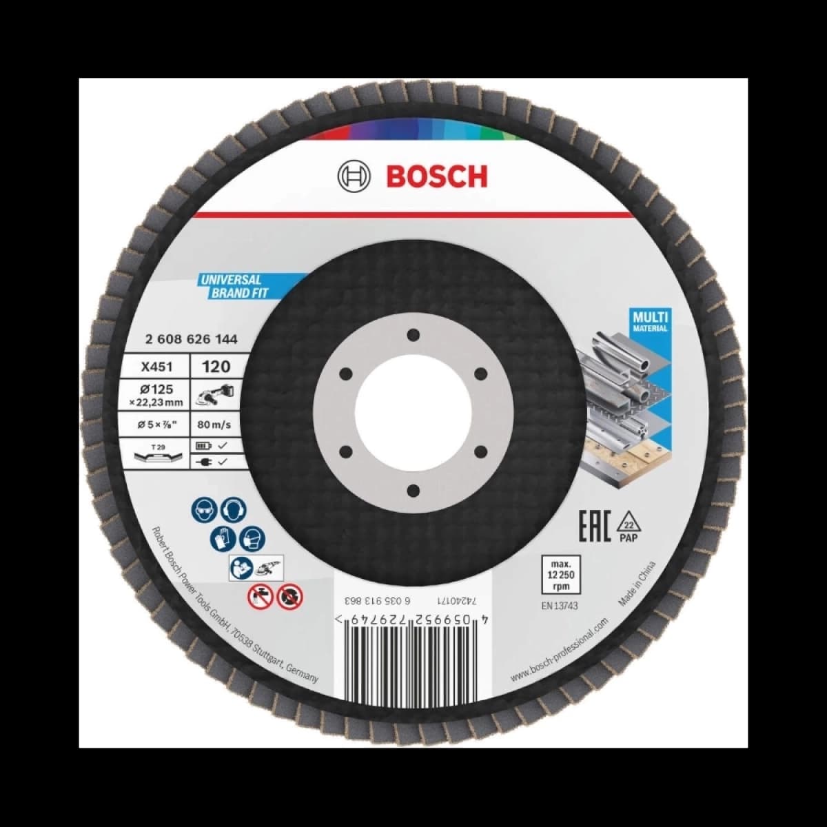 BOSCH X451 Lamelasti disk Fi 125 T29 G120 ug