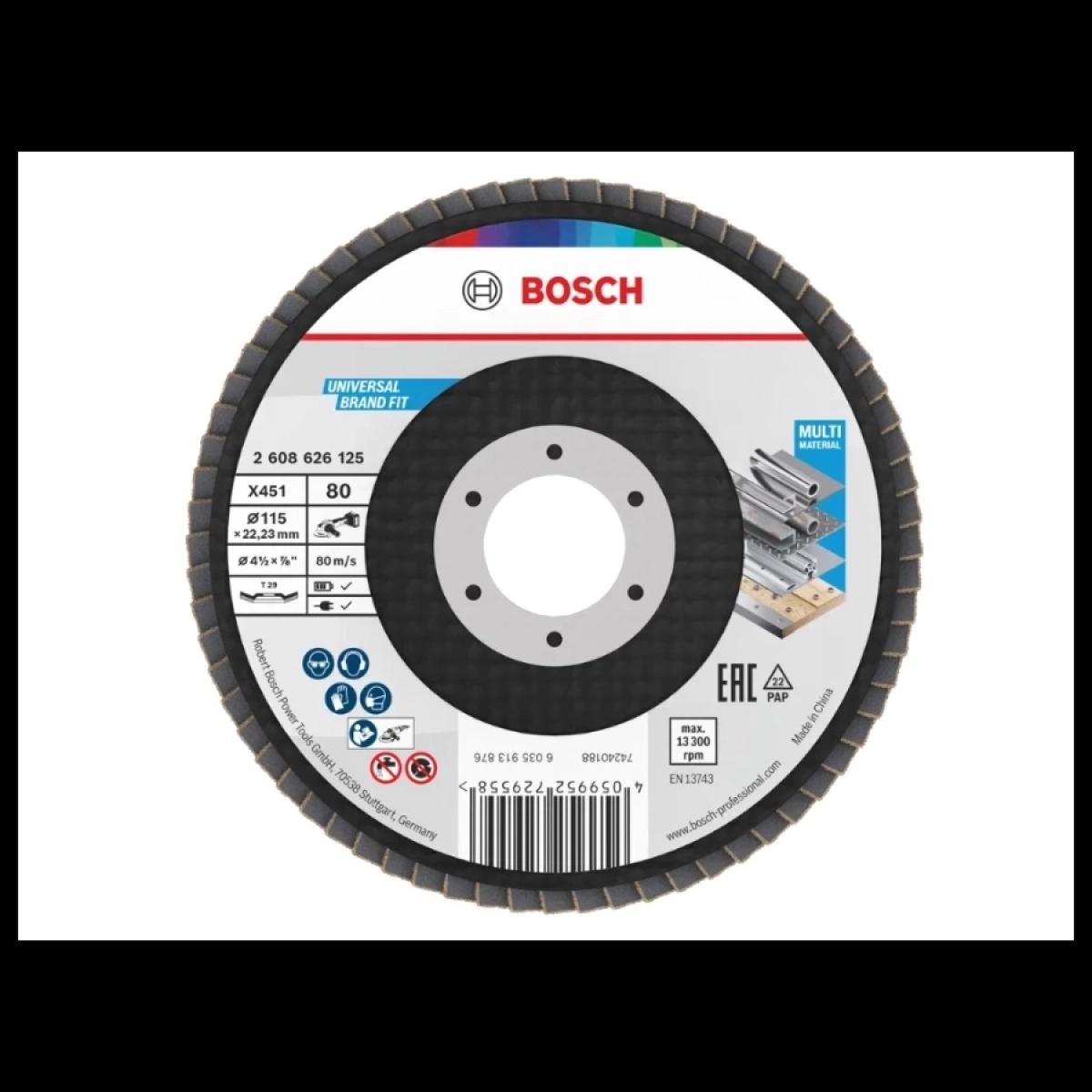 BOSCH X451 Lamelasti disk Fi 115 T29 G80 ug