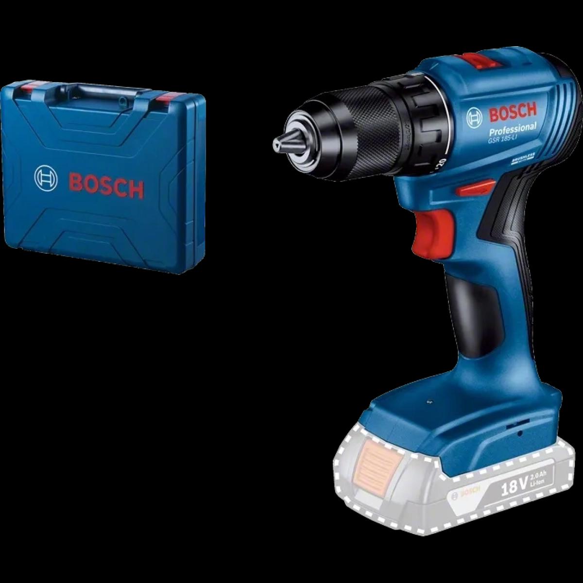 BOSCH AKU BUŠILICA ODVRTAČ GSR 185-Li SOLO CASE
