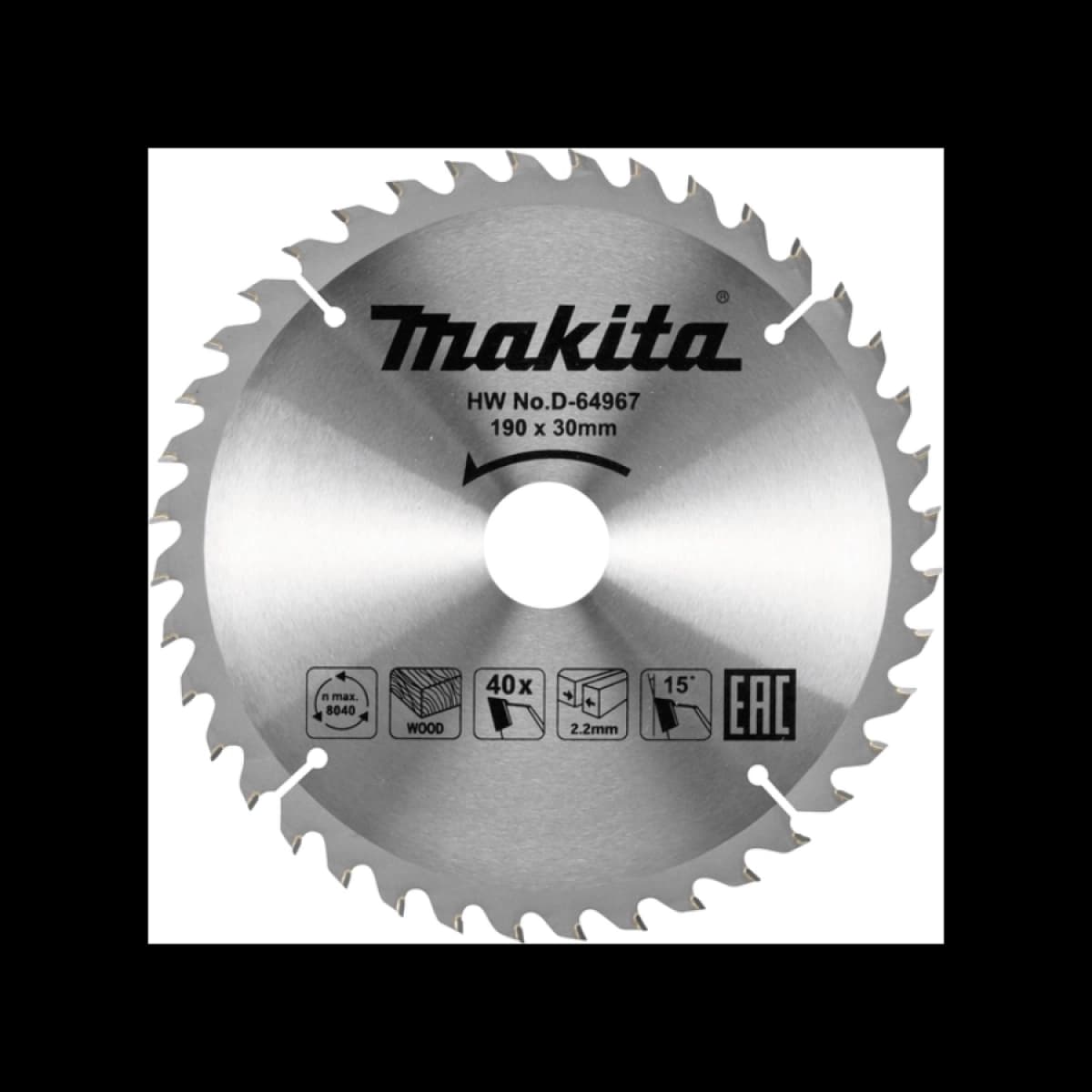 MAKITA D-64967 List Testere 190x30/40 zuba