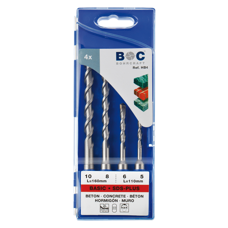 BOHRCRAFT GAR.BURGIJA ZA BETON SDS+ fi 5-10/4kom