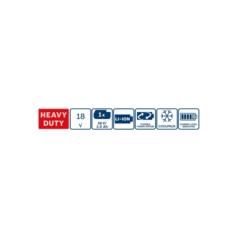 BOSCH AKU BATERIJA GBA 18V 2.0 Ah Ecomex