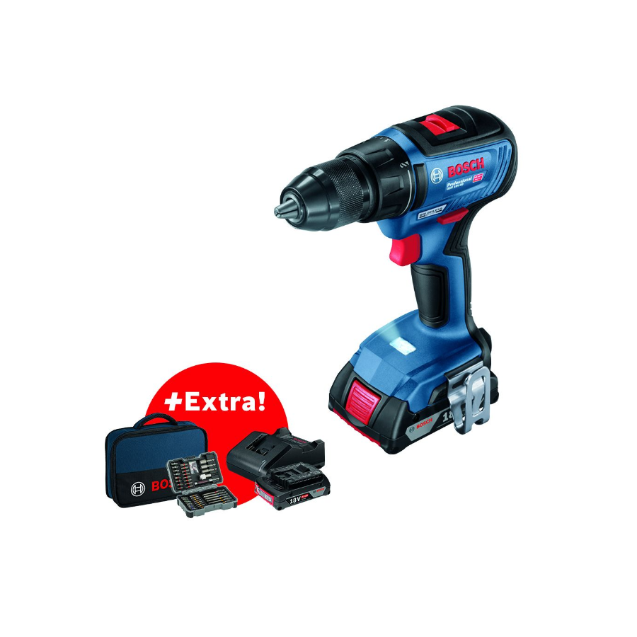 BOSCH AKU BUŠILICA ODVRTAČ GSR 18V-50 2x2.0Ah 43d