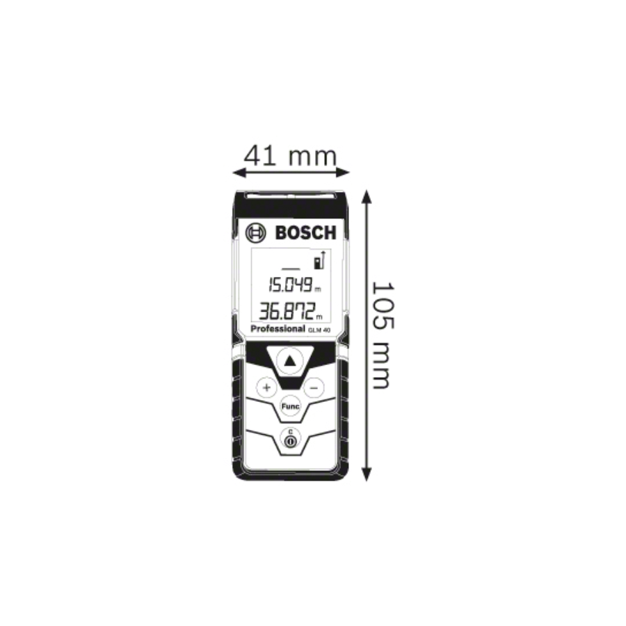 BOSCH LASERSKI DALJINOMER GLM 40 Pro Ecomex