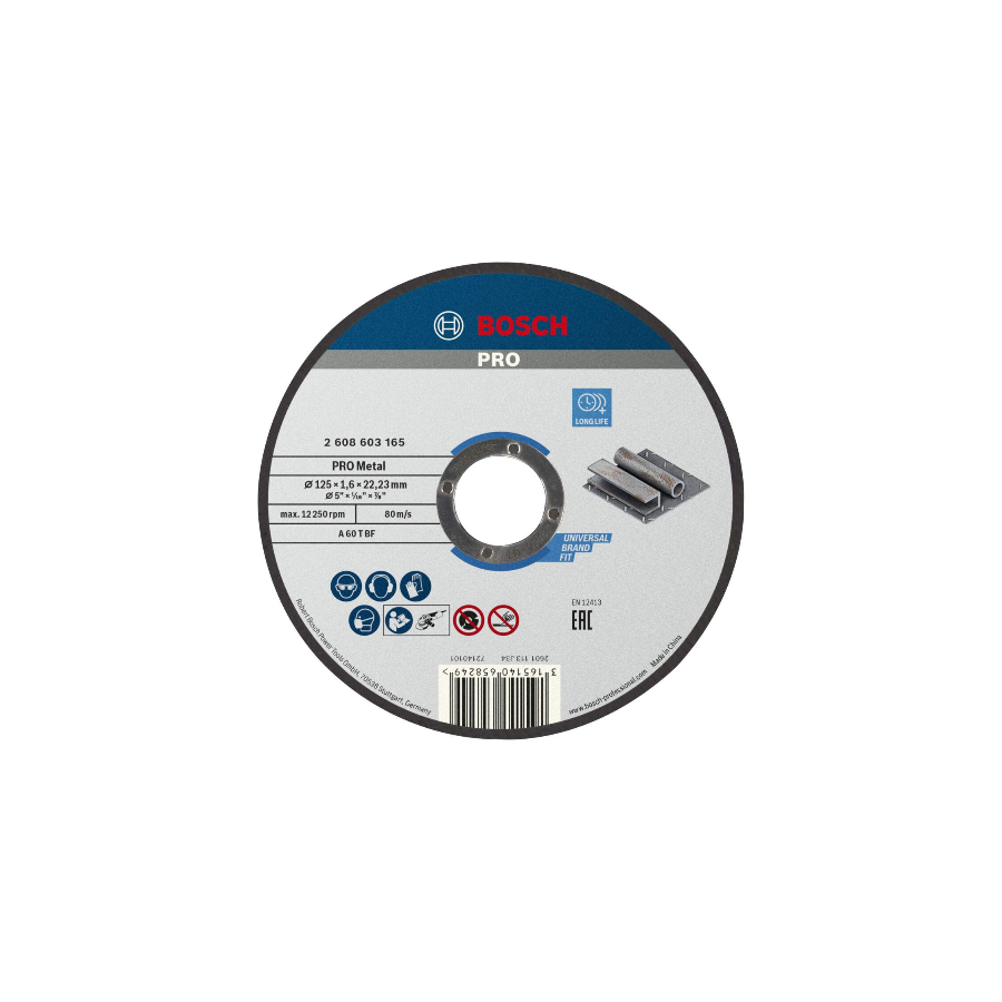 BOSCH REZ.PL.STANDARD 125x1,6x22 A60