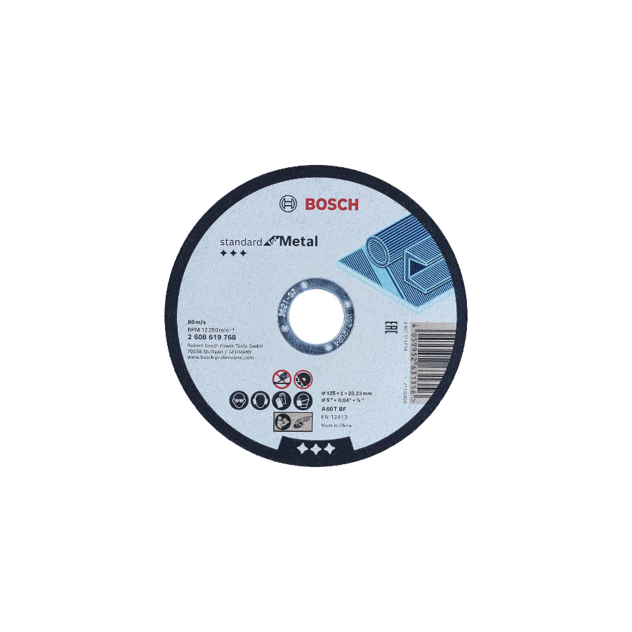 BOSCH REZ.PL.STANDARD 125x1x22 A60