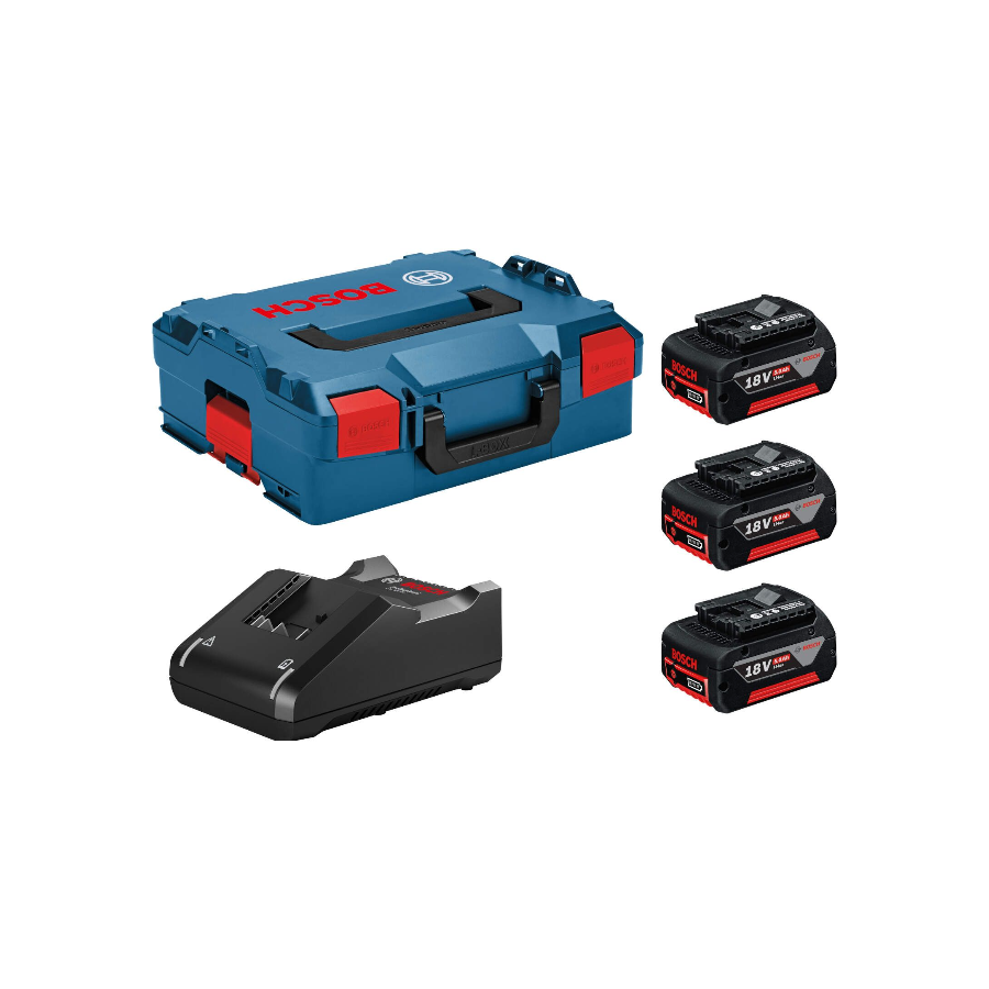 BOSCH SET BATERIJA 18V 3xGBA 5.0 Ah + GAL1840Lbox