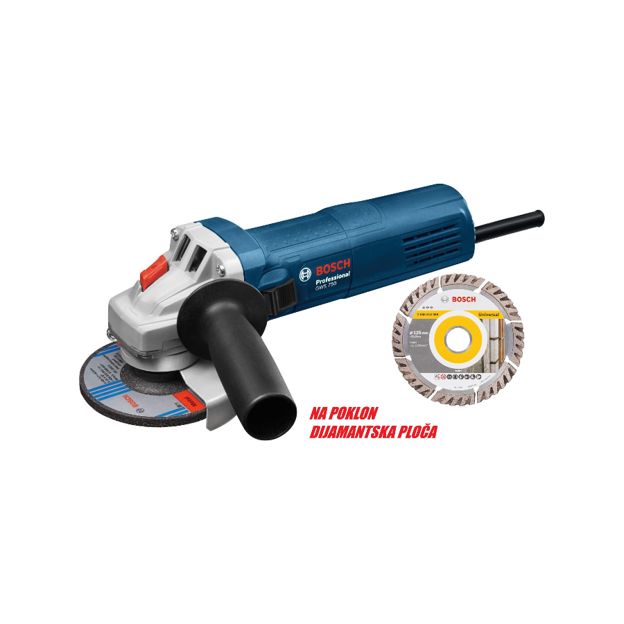 BOSCH UGAONA BRUSILICA GWS 750 125 carbid d
