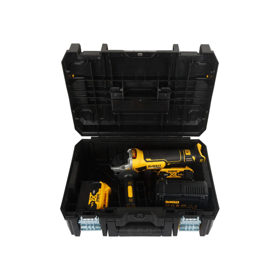 DEWALT AKU BRUSILICA 125mm 18V 2x5.0Ah DCG405P2-QW Ecomex