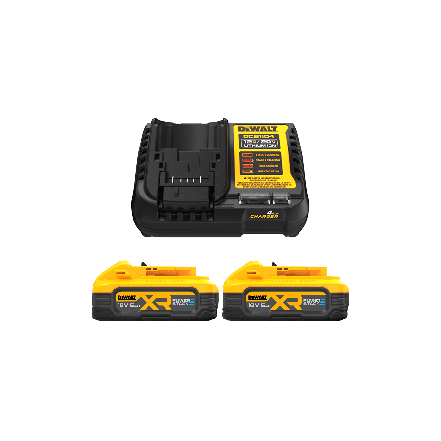 DEWALT STARTER SET 18V PS 2X5.0Ah + PUNJAČ DCB1104