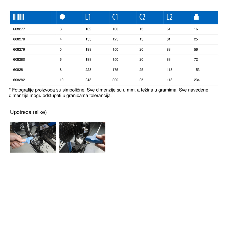 UNIOR KLJUČ IMBUS LOPTASTI T-RUČICA 10 U193HXS Ecomex