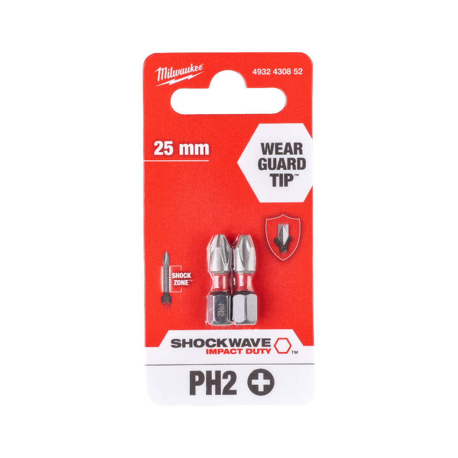 MILWAUKEE BIT PH 2X25 2/1 Ecomex