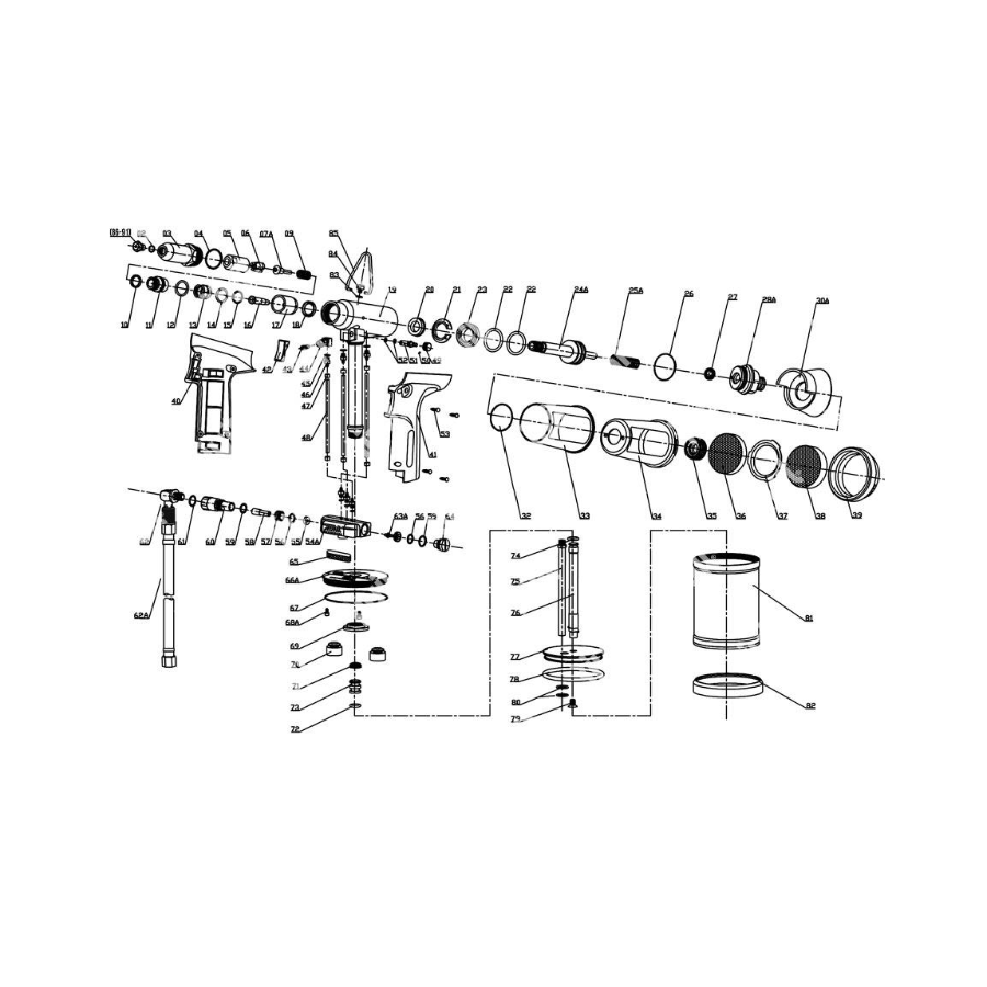 RIVIT 503 HIDRO PNEUMATIC PIŠTOLJ ZA POP NITNE 4,8 Ecomex