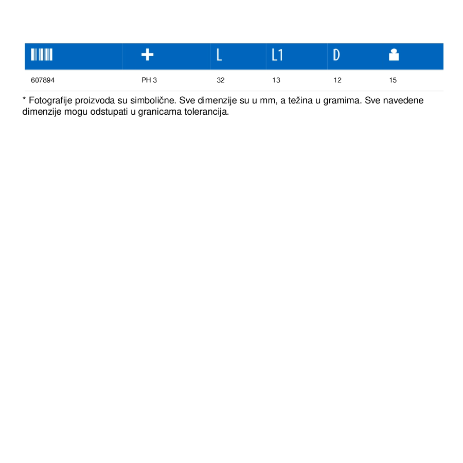 UNIOR KLJUČ NASADNI KRSTASTI PH2 1/4