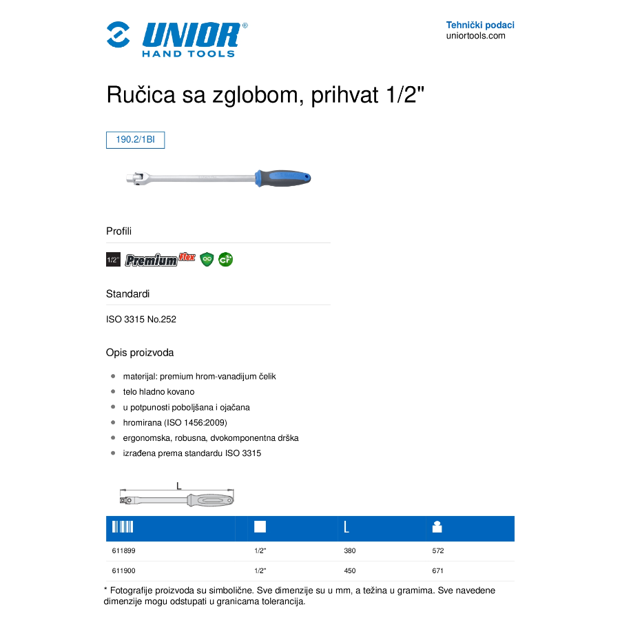 UNIOR RUČICA Ecomex