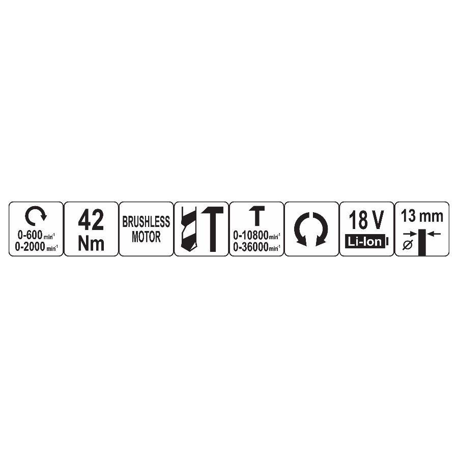 YATO AKU BUŠILICA 18V 1.5 - 13/42Nm SOLO Ecomex