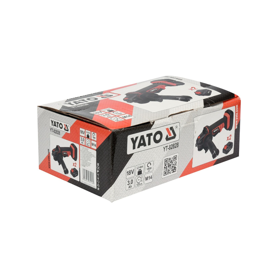 YATO AKU UGAONA BRUSILICA 125 mm 18 V 2 bat x 3Ah Ecomex