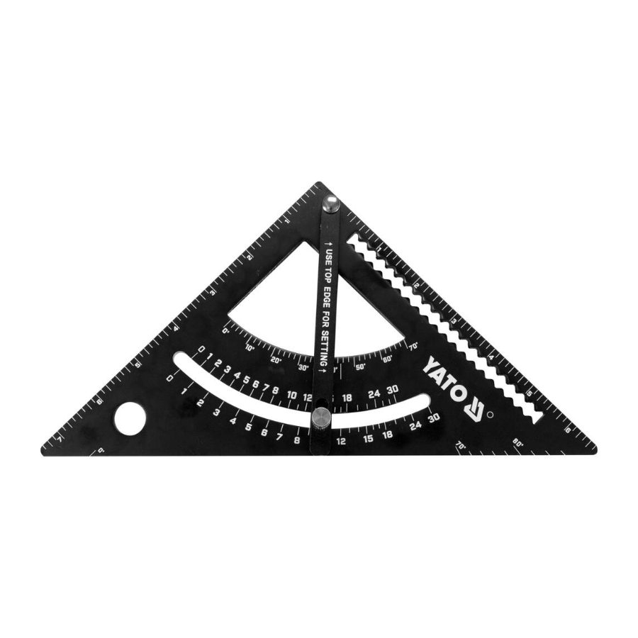 YATO STOLARSKI ALUMINIJUMSKI TROUGAO 170 mm 45 st