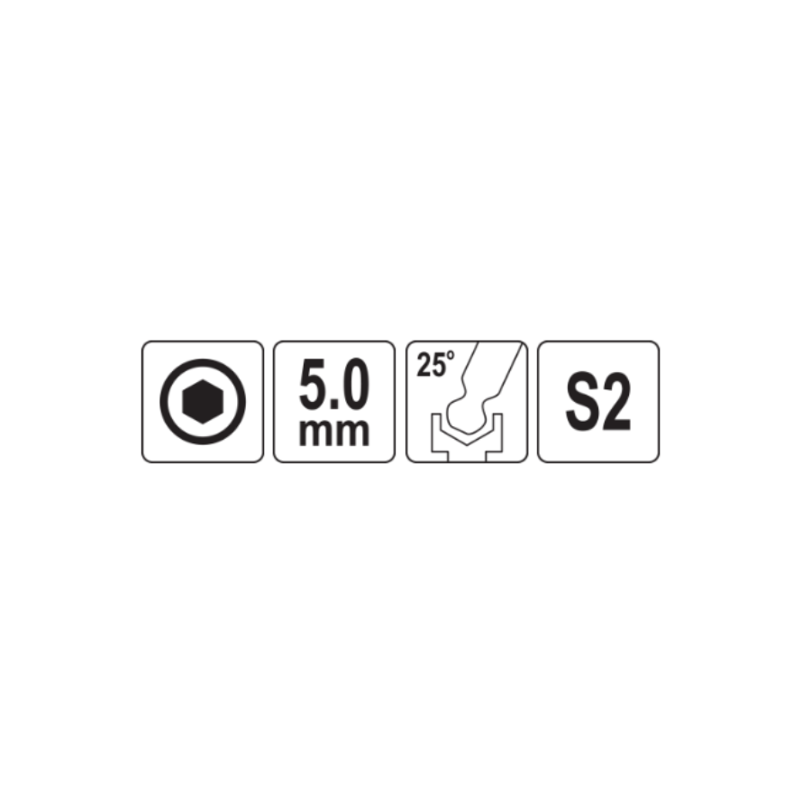 YATO KLJUČ INBUS T RUČKA SA KUGLOM 5.0 mm Ecomex