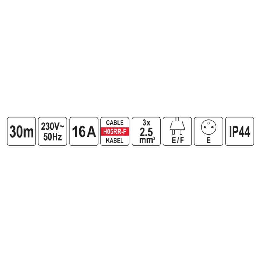 YATO MOTALICA GG/J 3 x 1,5 L 30 m Ecomex