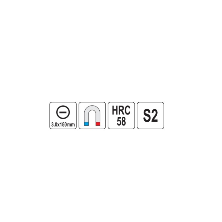 YATO ODVIJAČ RAVNI 3X150-HRC 58 Ecomex