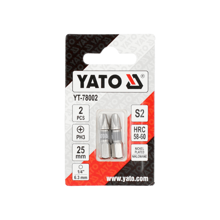 YATO UMETAK KRSTASTI PH3 1/4X25MM 2KOM Ecomex