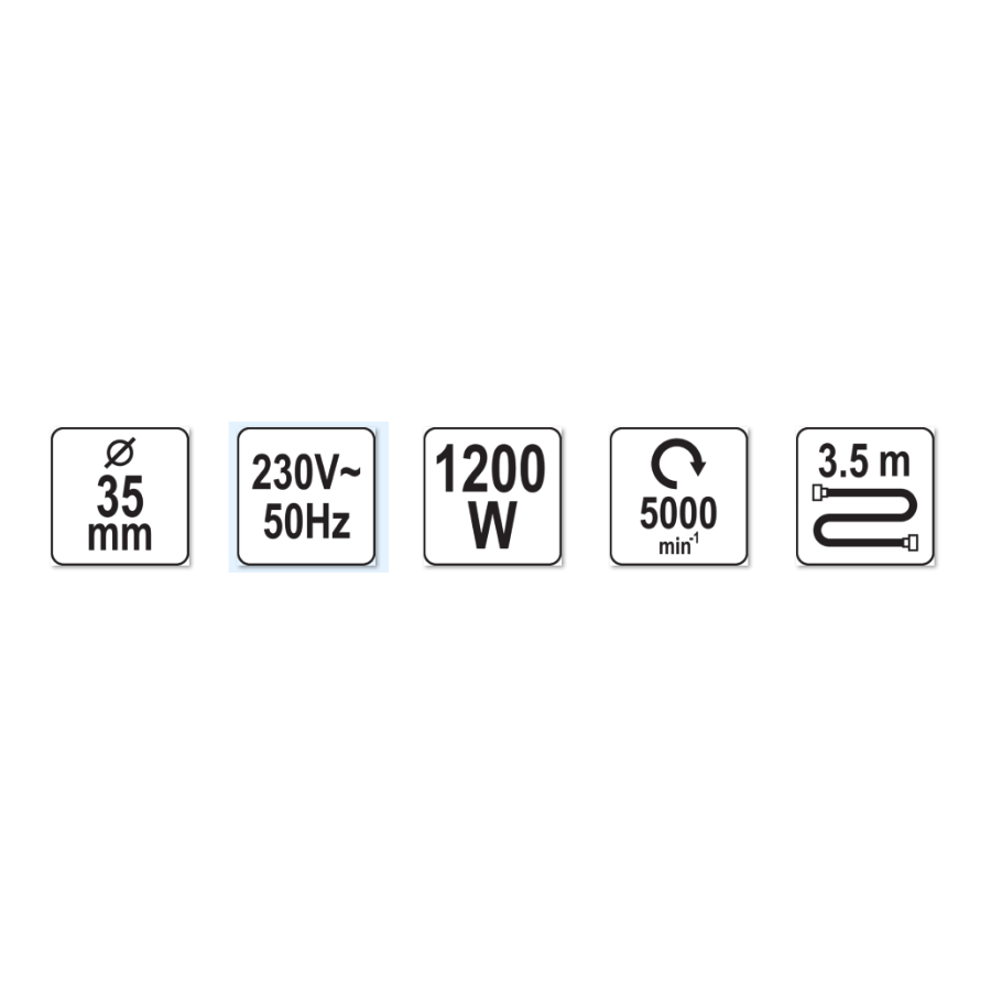 YATO VIBRATOR ZA BETON 1200 W+IGLA fi 35/3.5 met Ecomex